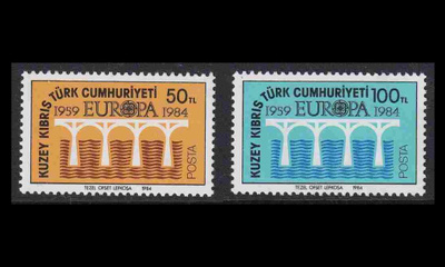 Turkki Kypros 142-3 ** Europa (1984)