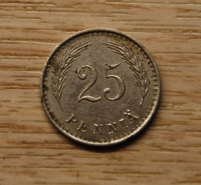 Suomi 25 penniä 1938 - Tasavalta