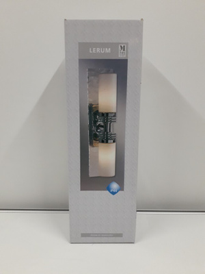 Seinävalaisin Lerum 2lmp (chrome, opal, MarkSlöjd, uusi)