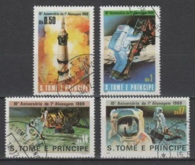 (S0463) SAO TOME AND PRINCIPE, 1980 (Moon Landing). Used