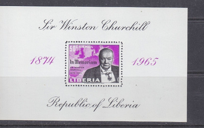 Liberia 1965 Winston Churchill blokki.