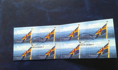 åland 2004 ahvenanmaan lippu ep-leimattu