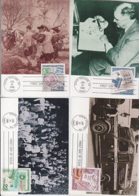 USA 1986 Filatelia maksimikorttisarja
