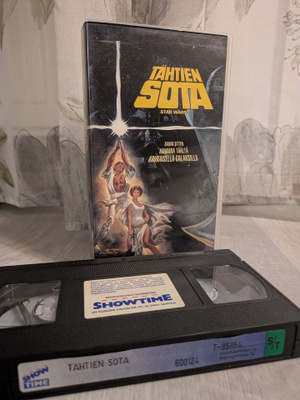 Star Wars VHS Tähtien Sota Showtime