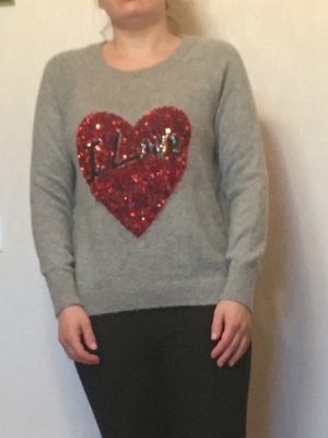 H&M harmaa neule M