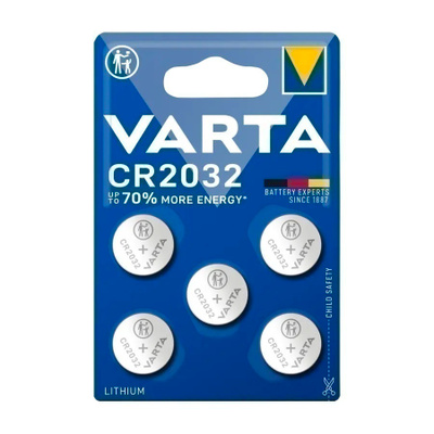 Nappiparisto VARTA CR 2032 Litium 5kpl