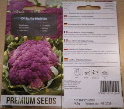 Kukkakaali "Di Sicilia Violetto" - siemenet #