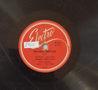 Savikiekko 1947 - Henry Theel - Electro 3125
