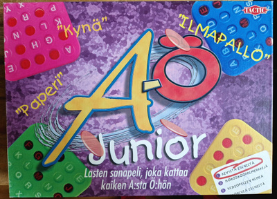 A&Ö Junior  lasten sanapeli .  Uudenveroinen Tactic