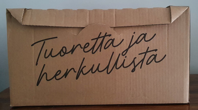 S-ryhmän ruokapahvilaatikko isohko kestävä - myös toinen