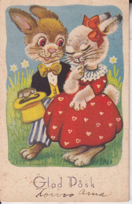 Glad Påsk. Jänöt kävelyllä . e212