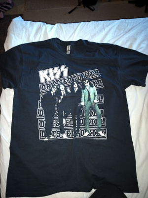 Kiss Dressed to kill t-paita käyttämätön