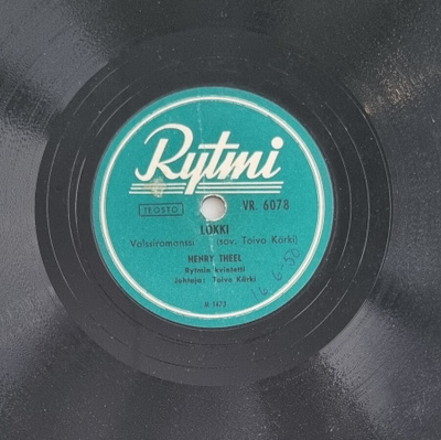 Savikiekko 1950 - Henry Theel - Rytmi VR 6078