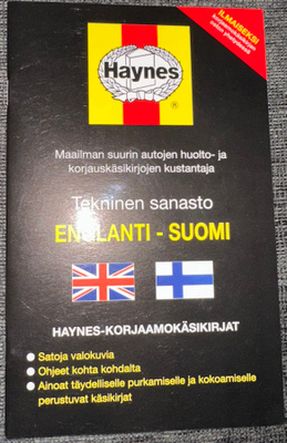 Haynes Tekninen sanasto Englanti-Suomi