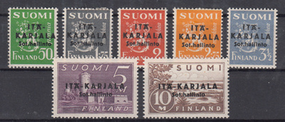ITÄ-KARJALA 1941 Musta päällepainama Tylppä A