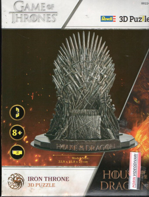 HOUSE OF THE DRAGON 3D PUZZLE IRON THRONE	(54 266)	palapeli,