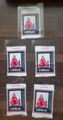 Lohja vintage kangasmerkki hieno harvinainen