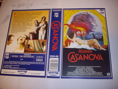 Vhs kansipaperi Fix - CASANOVA (Sis.postikulut)
