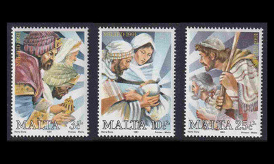 Malta 868-70 ** Joulu (1991)
