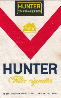HUNTER 20 Cigarettes    8/14
