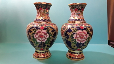 CLOISONNE KORISTE VAASIPARI (2 kpl) , korkeus 15cm