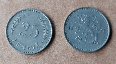 25 penniä 1921 - 20 kpl