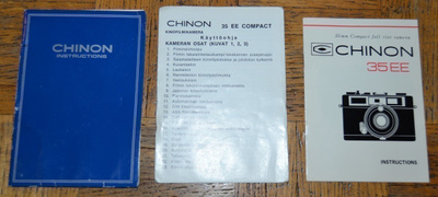 Chinon 35 EE Compact - vanhan kameran käyttöohje