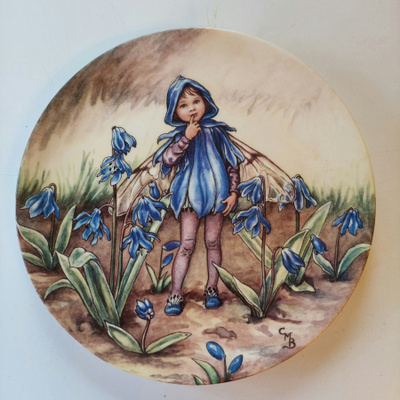 Kukkaiskeiju ' The Scilla Fairy,'seinälautanen!