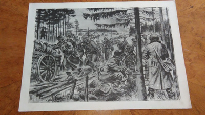 Jatkosota Vihollista Vastaan Sotapiirros Lindeberg 1942