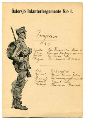 Itämeren JV-Rykmentti N:o 1.  11.01.1919 Signeerauksella !!
