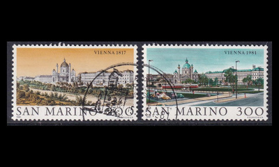 San Marino 1227-8 o Maailman kaupunkeja Wien (1981)