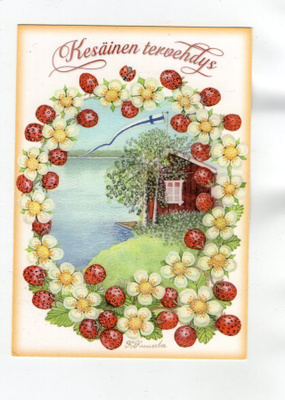 °°KESÄINEN TERVEHDYS°° -KORTTI /KARTO (Katri Kuusela)