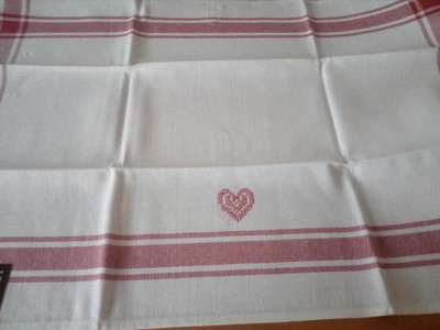 Lapuan kankurit nostalginen keittiöpyyhe punainen