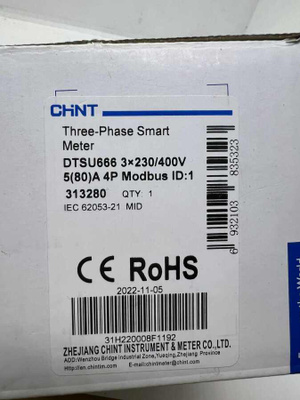 Chint DTSU666 3 vaihe energiamittari.