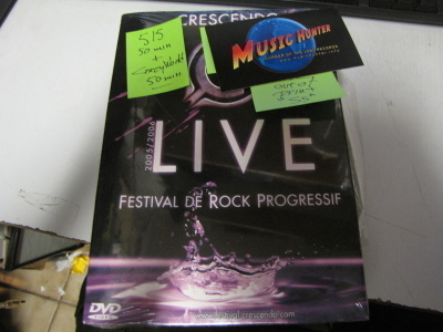 515 IN CRESCENDO FESTIVAL DE ROCK PROGRESSIF UUSI DVD  RARE