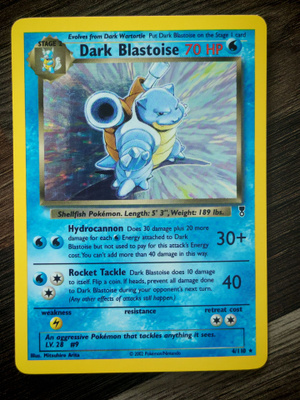 Pokemon kortti Dark Blastoise Legendary Collection holo