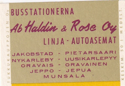 Linja- Autoasemat Ab Haldin & Rose Oy  2/9
