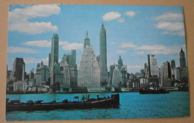 USA, New York, kaupungin siluettia, p. 1968 Suomeen