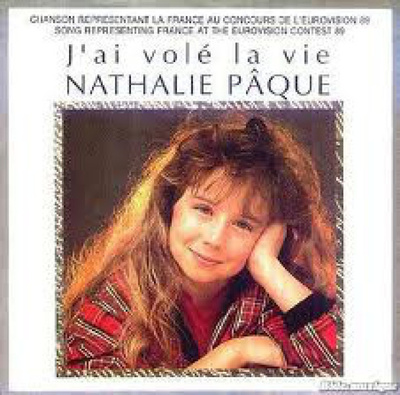 NATHALIE PAQUE::J'AI VOLÉ LA VIE::VINYYLI 7" EUROVISION 1989