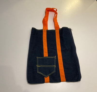 Retro kassi farkkukankaasta