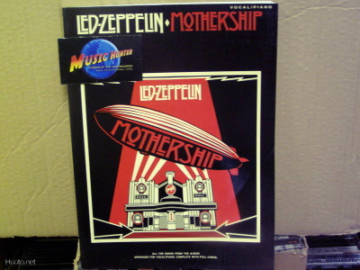 LED ZEPPELIN - MOTHERSHIP - NUOTTIKIRJA - PIANO , VOKAALIT