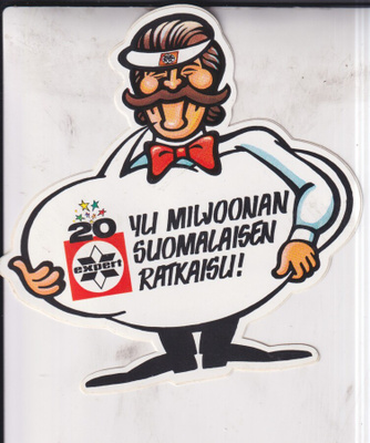 Expert. Yli miljoonan suomalaisen ratkausu !  tarra, e216