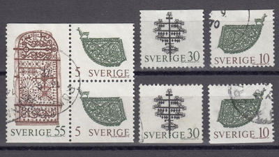 Ruotsi 1970 Fa 686B - 689 Taidetakokset