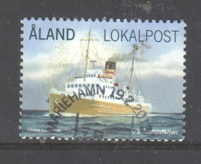 Åland 2013 laiva ep. leimalla.