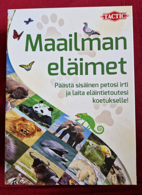 Maailman eläimet tietopeli vuodelta 2020