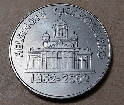 Helsingin Tuomiokirkko 1852 - 2002 rahake