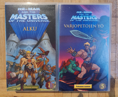 Masters of the universe VHS-kasetit