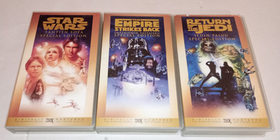 STAR WARS SPECIAL EDITION 3 X VHS