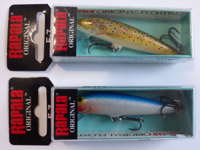 RAPALA ORIGINAL 7cm, 4g Väri: 2 kpl Brown Trout & Blue