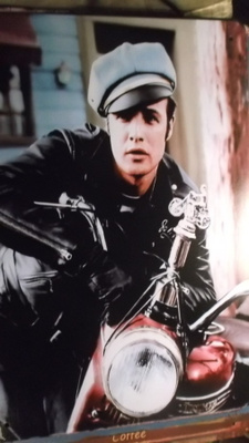 Peltikyltti Marlon Brando. The Wild One